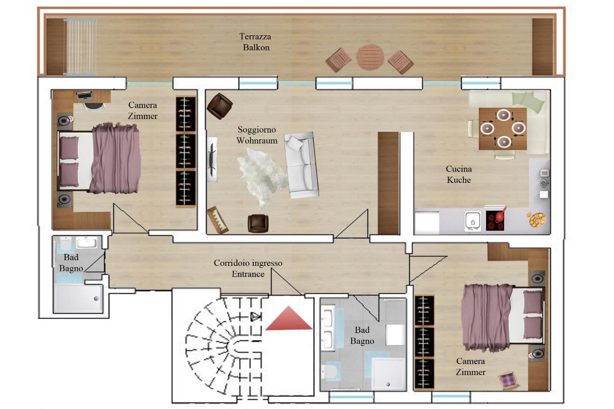 Aurturist Sesto Apartman Szoba fotó